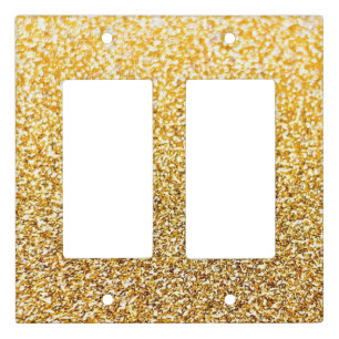 Minimal Glitter Light Switch Covers