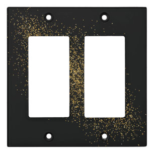 Minimal Glitter Light Switch Covers