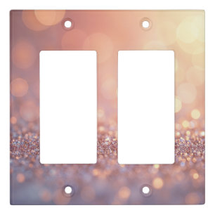 Minimal Glitter Light Switch Covers