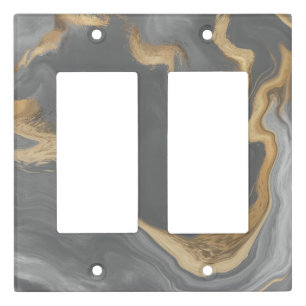 Minimal Glitter Light Switch Covers