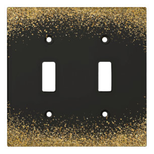 Minimal Glitter Light Switch Covers
