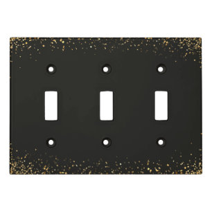 Minimal Glitter Light Switch Covers