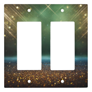 Minimal Glitter Light Switch Covers