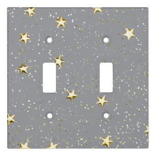 Minimal Glitter Light Switch Covers