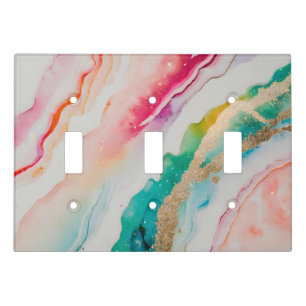 Minimal Glitter Light Switch Covers