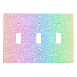 Minimal Glitter Light Switch Covers
