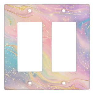 Minimal Glitter Light Switch Covers