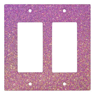 Minimal Glitter Light Switch Covers