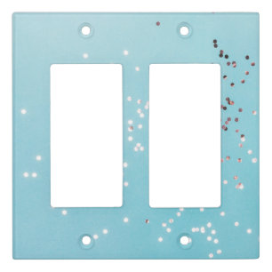 Minimal Glitter Light Switch Covers