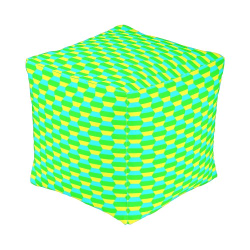 Minimal Glowing Neon Pattern Pouf