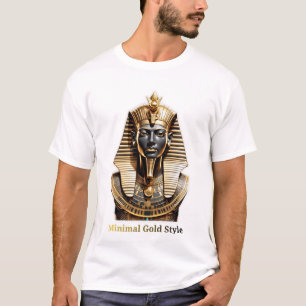 Minimal Gold Anubis T-Shirt – Luxury Streetwear