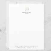 Minimal Gold Designer Abstract Letterhead Design (Front)