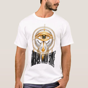 Minimal Gold Egyptian Mask T-Shirt – Luxury