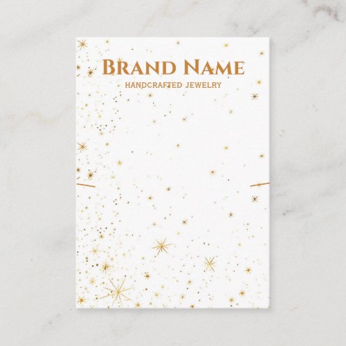 Minimal Gold Galaxy Necklace Display Business Card