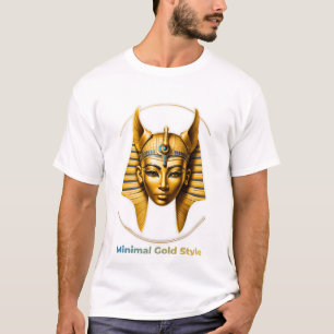 Minimal Gold Mask T-Shirt – Luxury Streetwear