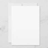 Minimal Gold Merry & Almost Married Save the Date Holiday Card (Back)