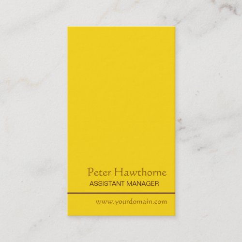 Minimal Gold Minimalist Profession Personal Business Card