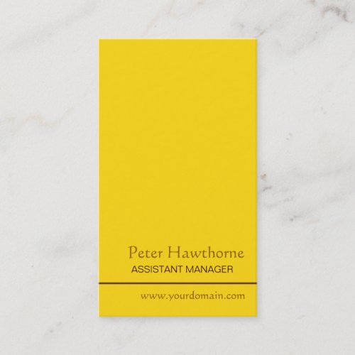 Minimal Gold Minimalist Professional Business Card