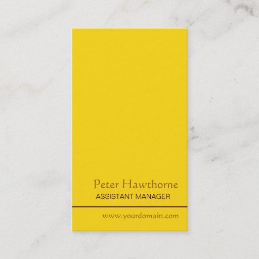 Customizable Minimal Gold Minimalist Professional Business Card