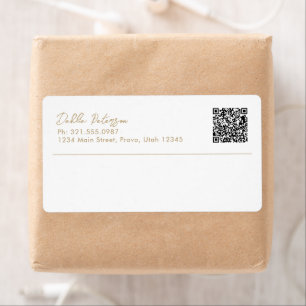 Minimal Gold Modern Business Label