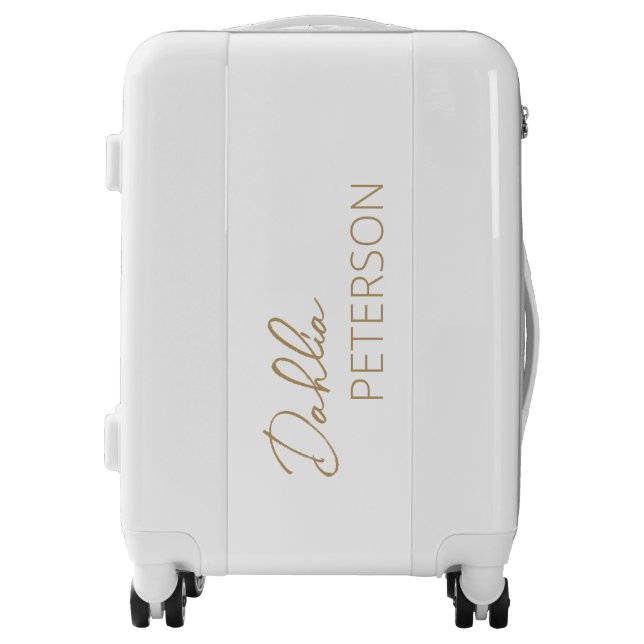 Minimal Gold Modern Luggage (Front)