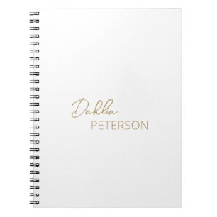 Minimal Gold Modern Notebook