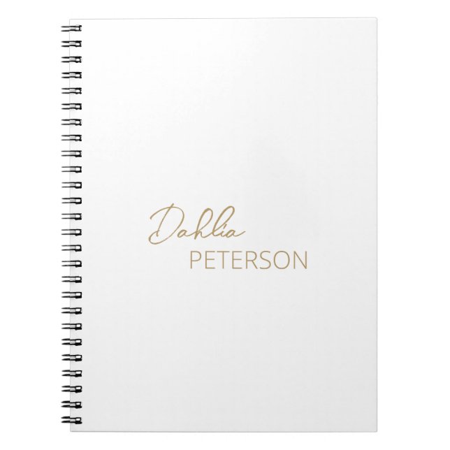 Minimal Gold Modern Notebook (Front)