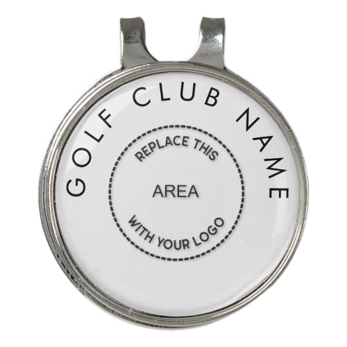 Minimal Golf Club Logo and Name Golf Hat Clip