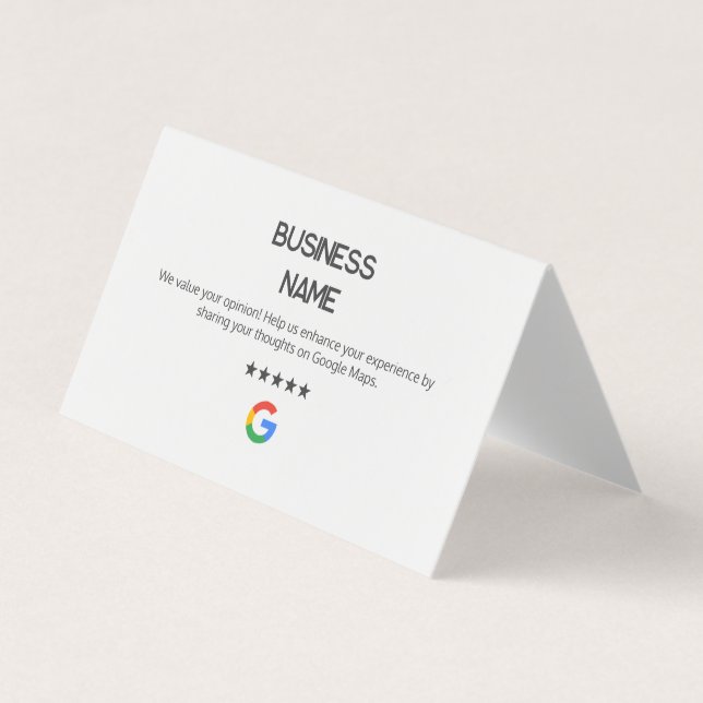 Minimal Google Business Profile Cards (Front)