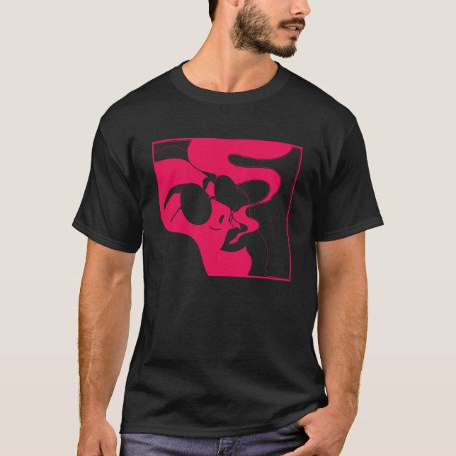 Minimal Gothic Aesthetic Pastel Goth E Girl 90s Gr T-Shirt (Front)