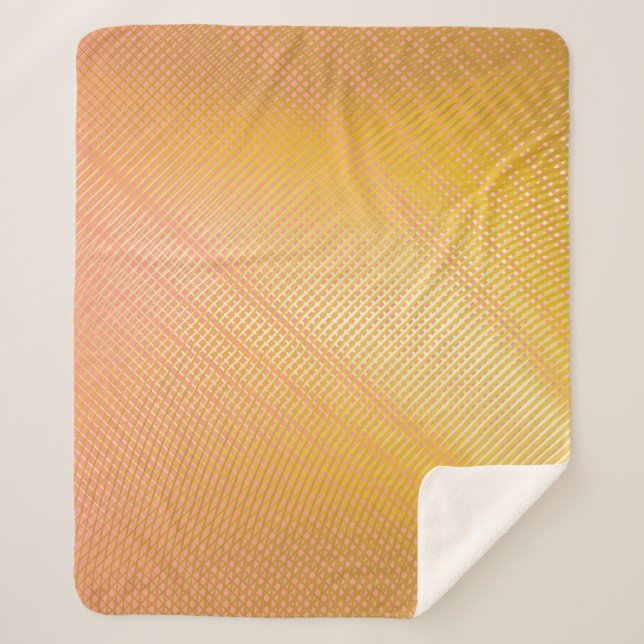 Minimal Gradient Pattern. Duo Tone Cover Design. G Sherpa Blanket (Front)