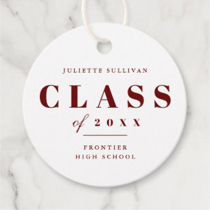 Minimal Graduate Party Favor Tags