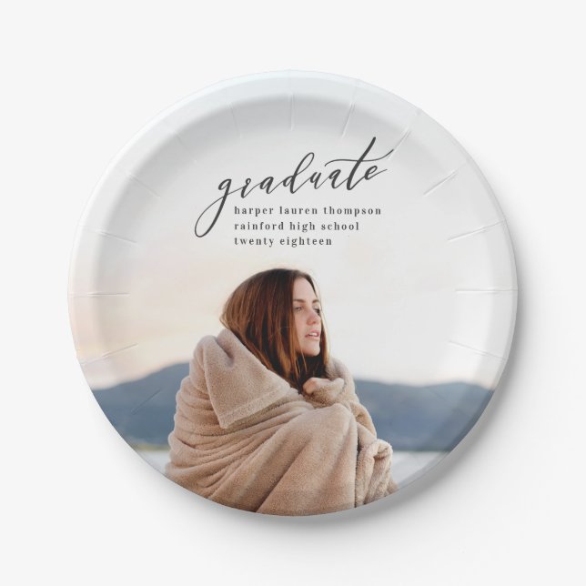 MINIMAL GRADUATION PAPER PLATES (Front)