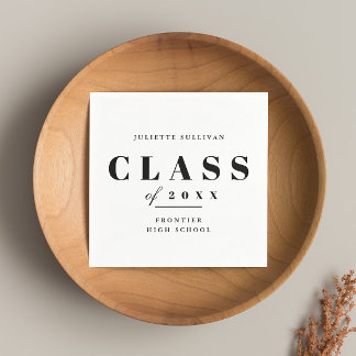 Minimal Graduation Party Napkins