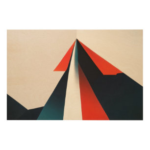 Minimal Graphic Design Wood Wall Art