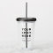 Minimal Gray Personalized Clear Tumbler with Straw