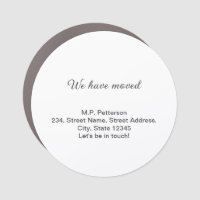 minimal gray we have moved add name address text
