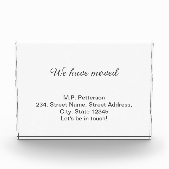 minimal gray we have moved add name address text  photo block (Front)