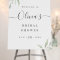 Minimal greenery bridal shower welcome sign