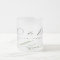 Minimal greenery monogram wedding favor