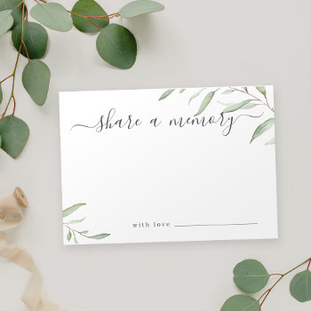 Minimal Greenery Share A Memory Card by AvaPaperie at Zazzle