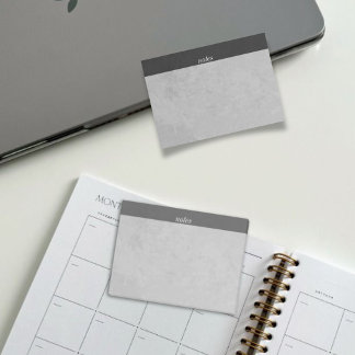 Minimal Grey 'Notes' for Office & Personal Use | Post-it Notes