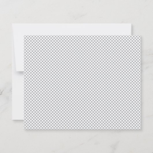 Minimal Grey Polka Dot Pattern  (Back)