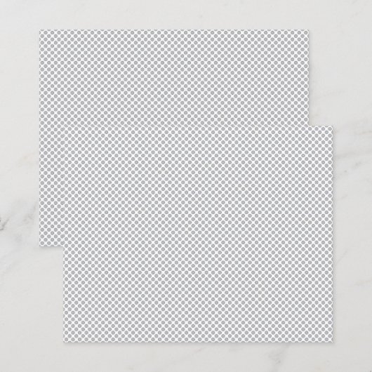 Minimal Grey Polka Dot Pattern  (Front/Back)