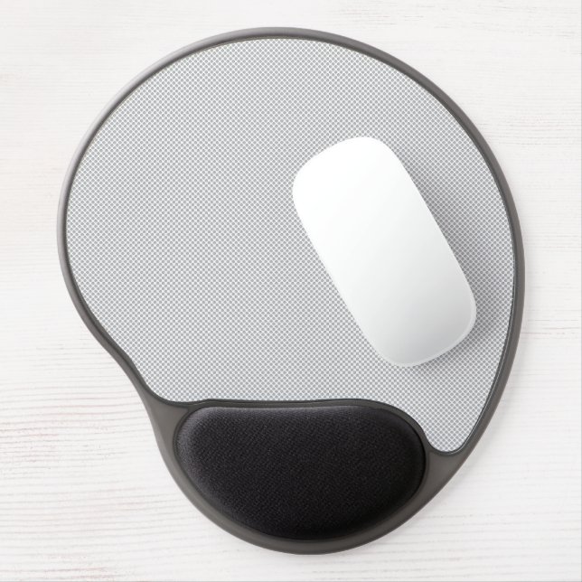Minimal Grey Polka Dot Pattern  Gel Mouse Pad (Left Side)
