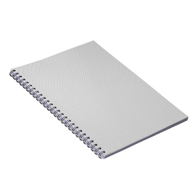 Minimal Grey Polka Dot Pattern  Notebook (Right Side)