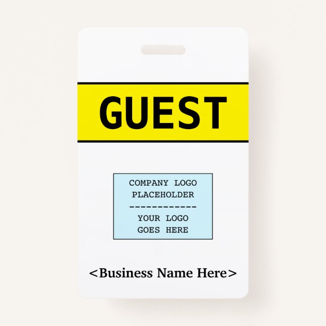 Minimal "GUEST" Badge (Front)