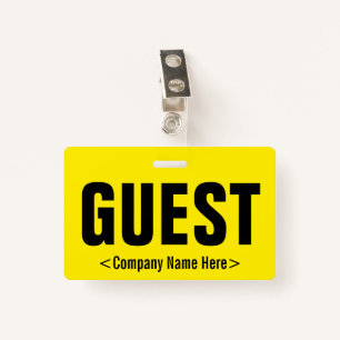 Minimal "GUEST" Badge
