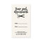 Minimal Hair Stylist Appointment Card Scissors