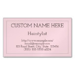 [ Thumbnail: Minimal Hairstylist Magnetic Business Card ]